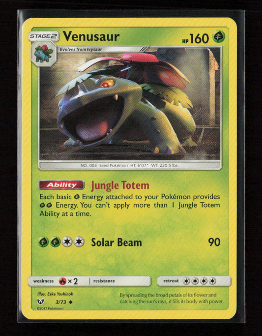 Venusaur Uncommon Shining Legends 3/73 LP