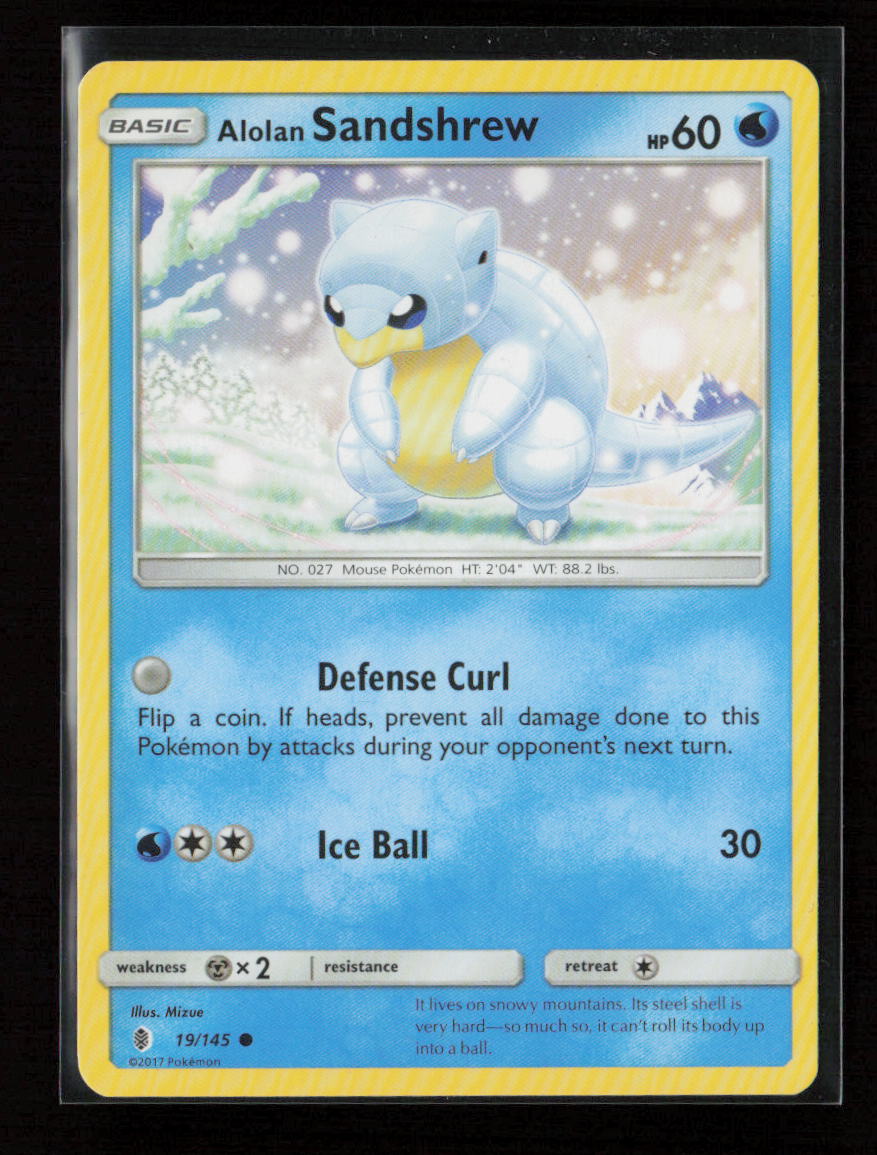 Alolan Sandshrew Common SM - Guardians Rising 19/145 LP