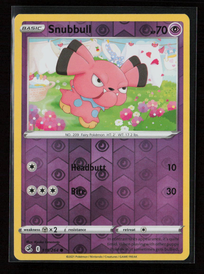 Snubbull Common SWSH08: Fusion Strike 115/264 NM