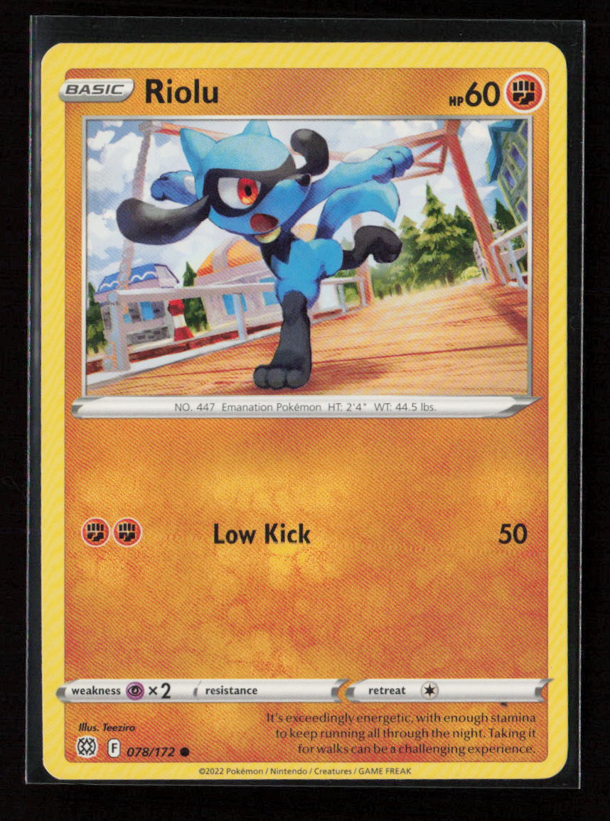 Riolu Common SWSH09: Brilliant Stars 078/172 LP