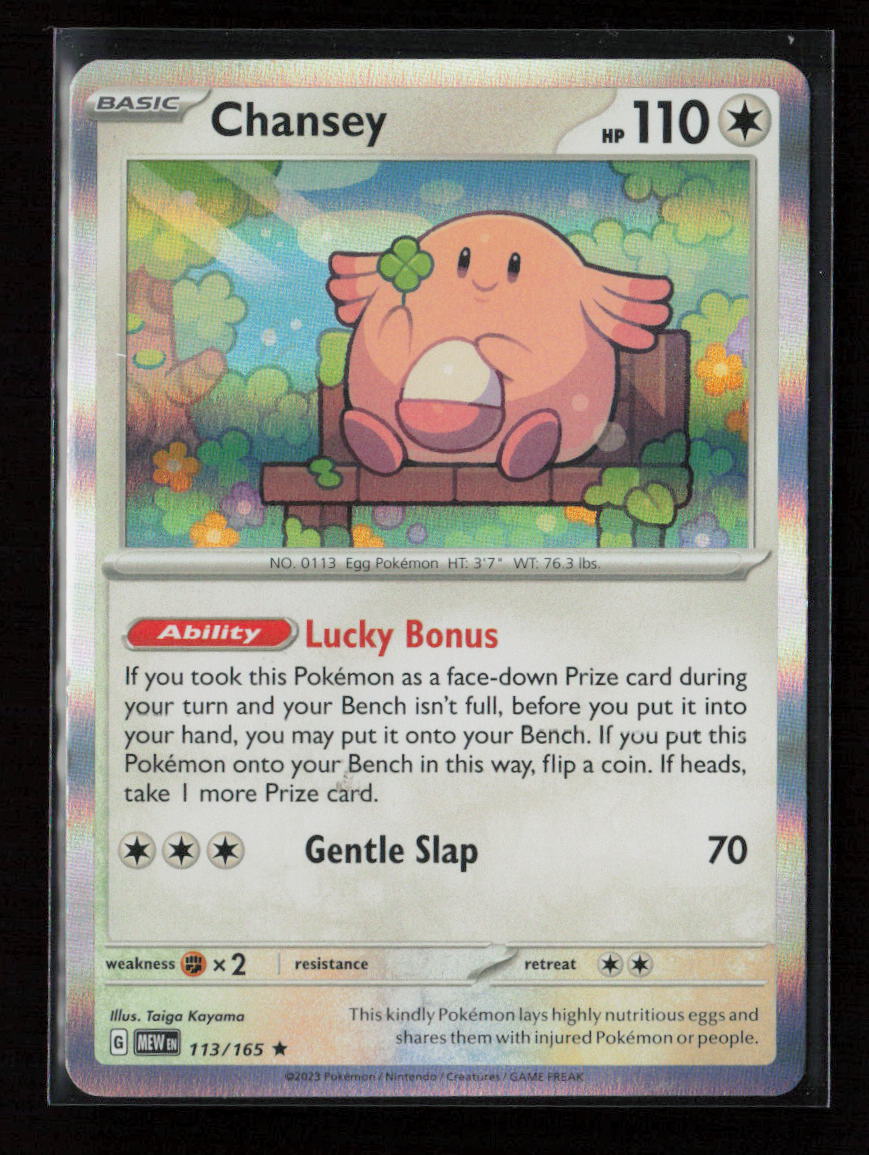 Chansey Rare SV: Scarlet & Violet 151 113/165 LP