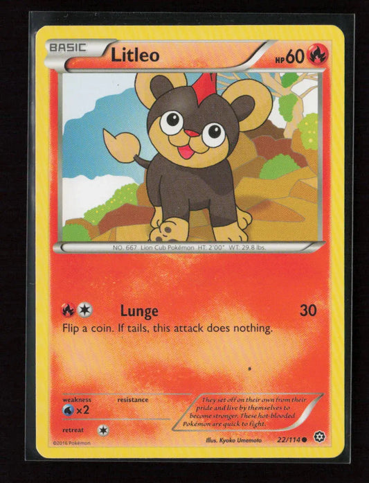 Litleo Common XY - Steam Siege 22/114 LP - Kang's Collectibles