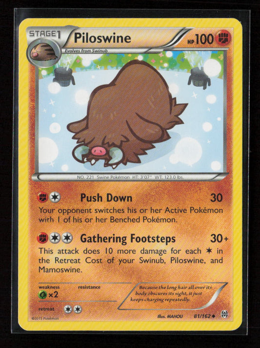 Piloswine Uncommon XY - BREAKthrough 81/162 LP