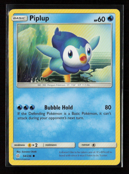 Piplup Common SM - Cosmic Eclipse 54/236 LP