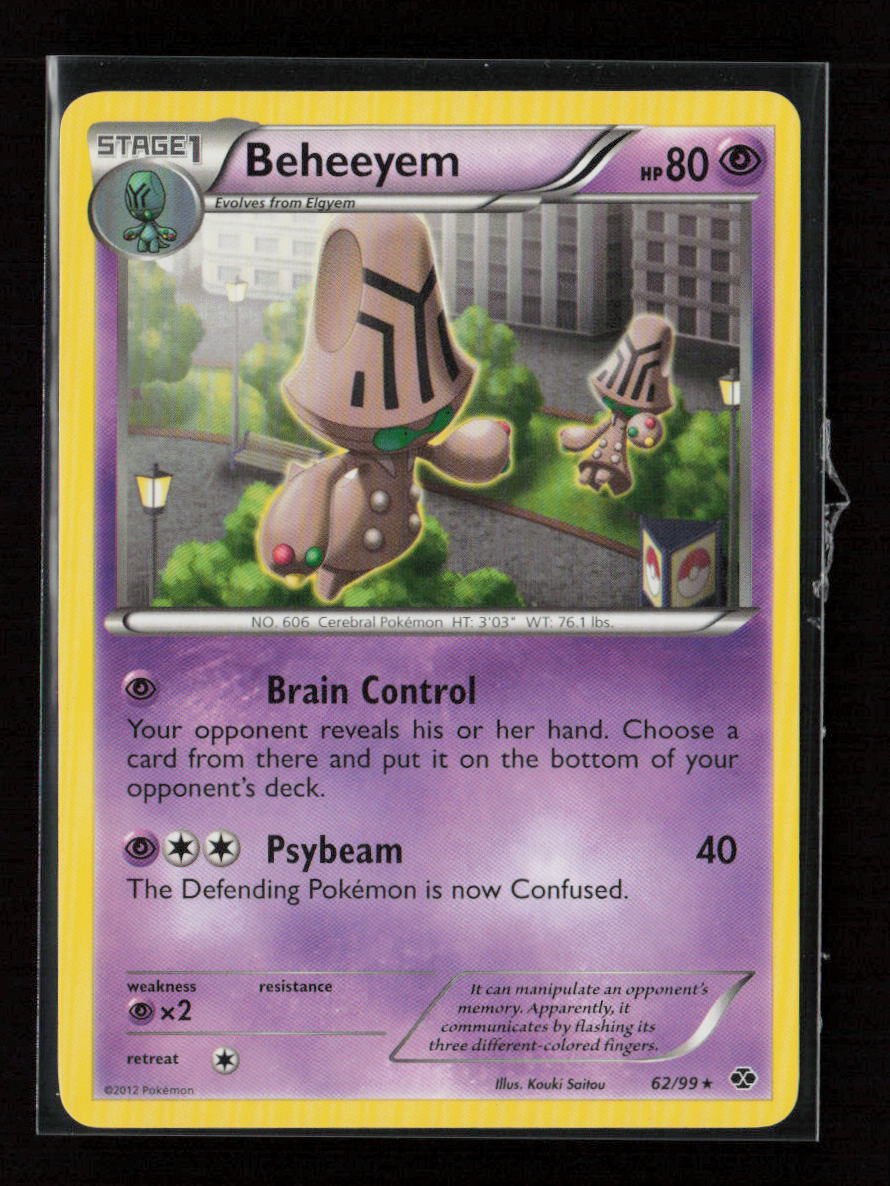 Beheeyem - 62/99 (Cosmos Holo) Promo Blister Exclusives 062/099 LP