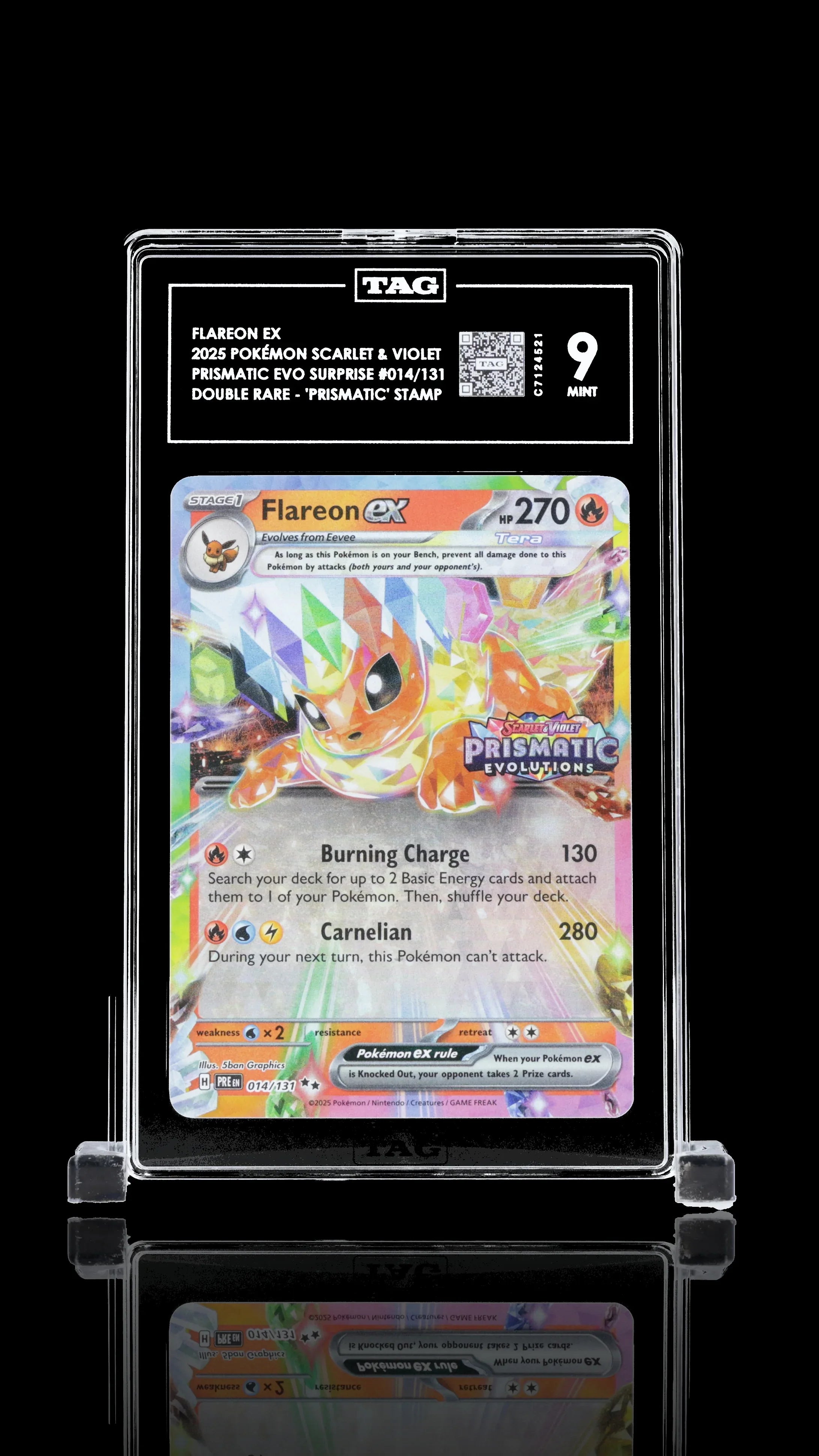 TAG 9 - Flareon ex. #014 Stamped - Kang's Collectibles