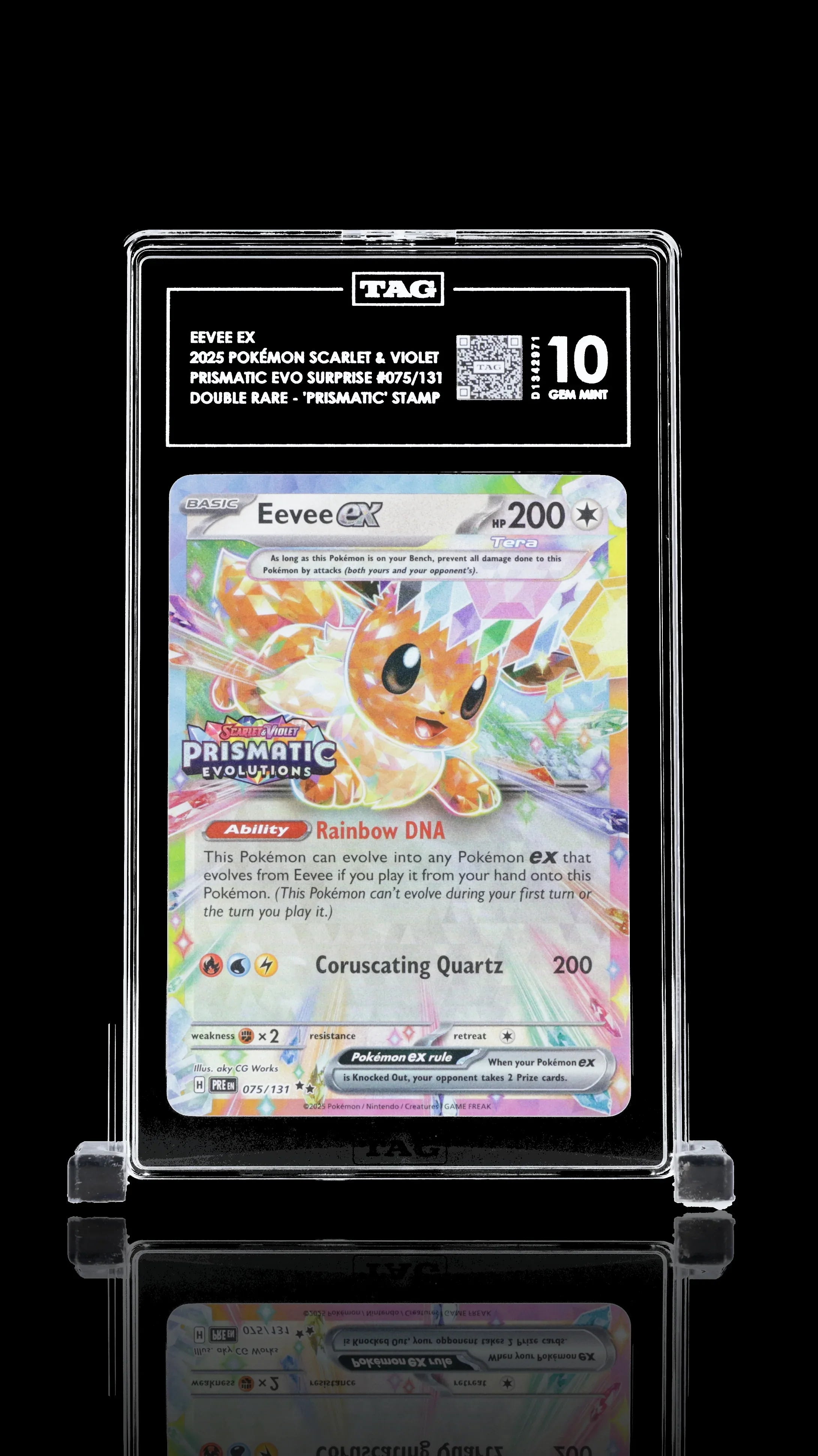 TAG 10 - Eevee ex. #075 Stamped - Kang's Collectibles