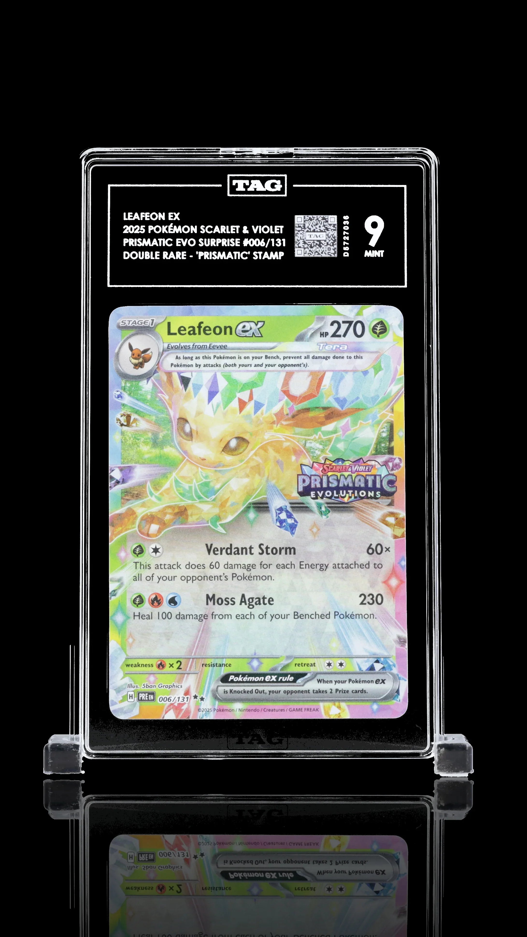 TAG 9 - Leafeon ex. #006 Stamped - Kang's Collectibles