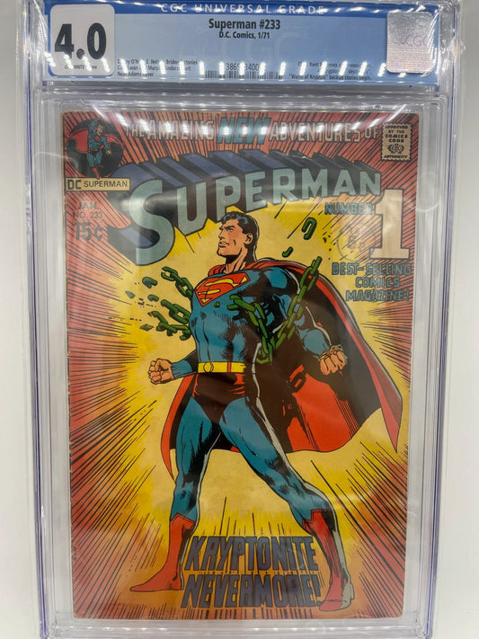 Superman #233 - CGC 4.0 - Kang's Collectibles