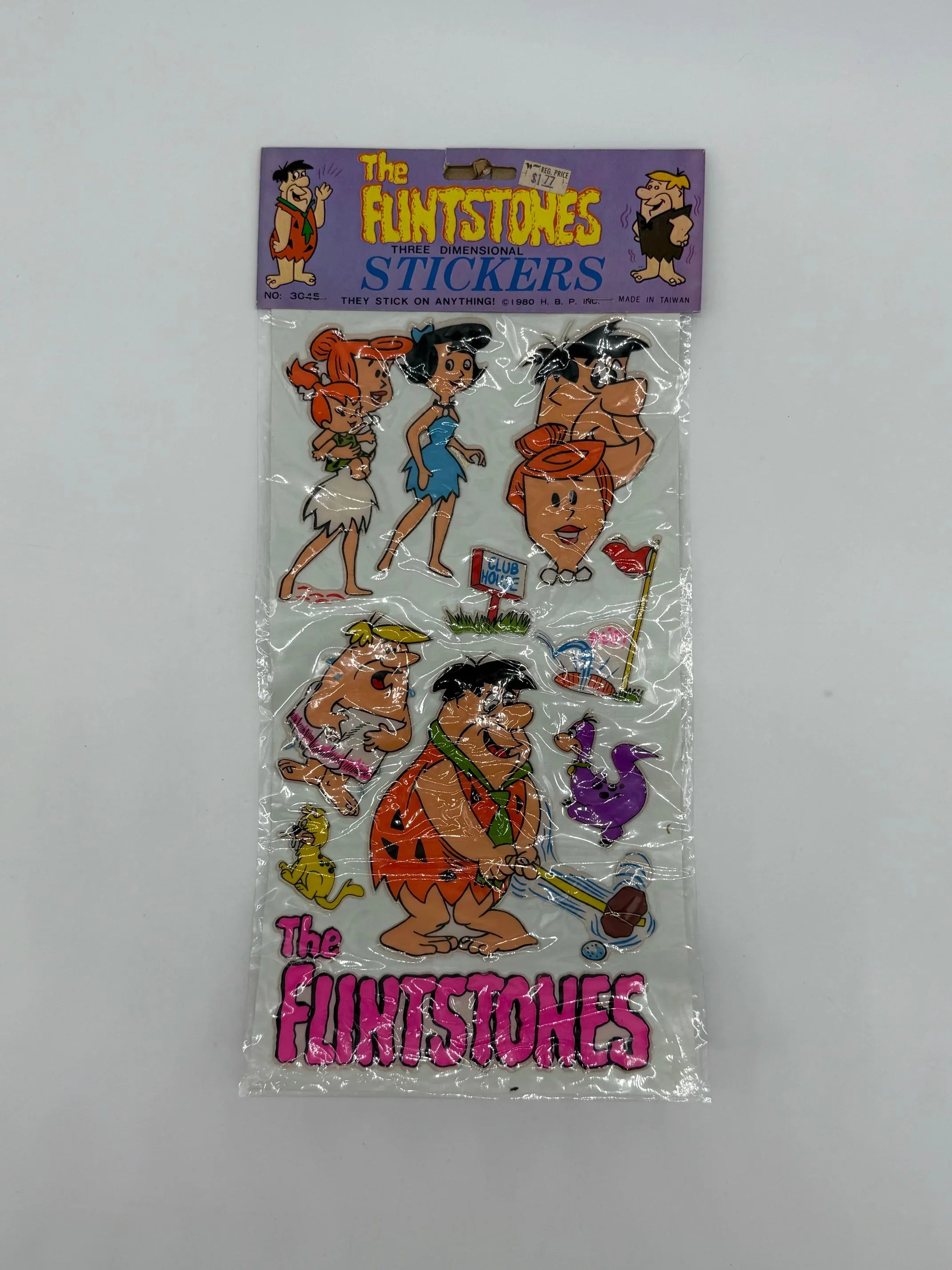 The Flintstones 3D Puffy Stickers - Sealed - Kang's Collectibles