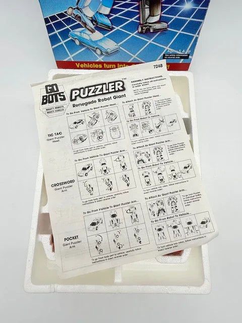 1985 Bandai GoBots - Puzzler CIB - Kang's Collectibles