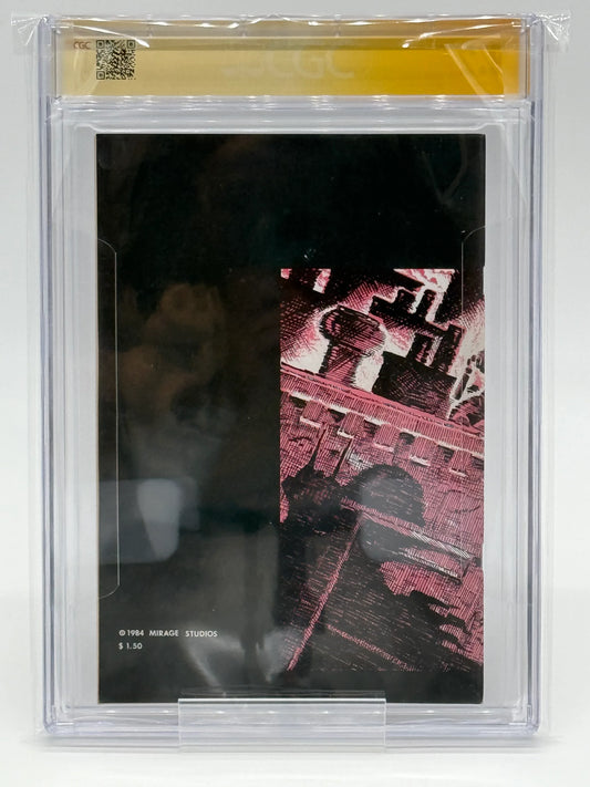 TMNT #1 CGC 9.2 - Signed by Kevin Eastman - 1984 Mirage First Print - Kang's Collectibles