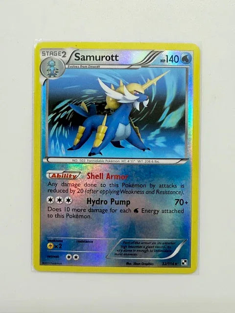 Samurott - REVERSE HOLO #032 - Kang's Collectibles