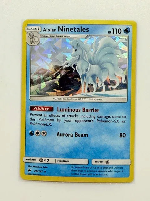 Alolan Ninetales - Cracked Ice #28 - Kang's Collectibles
