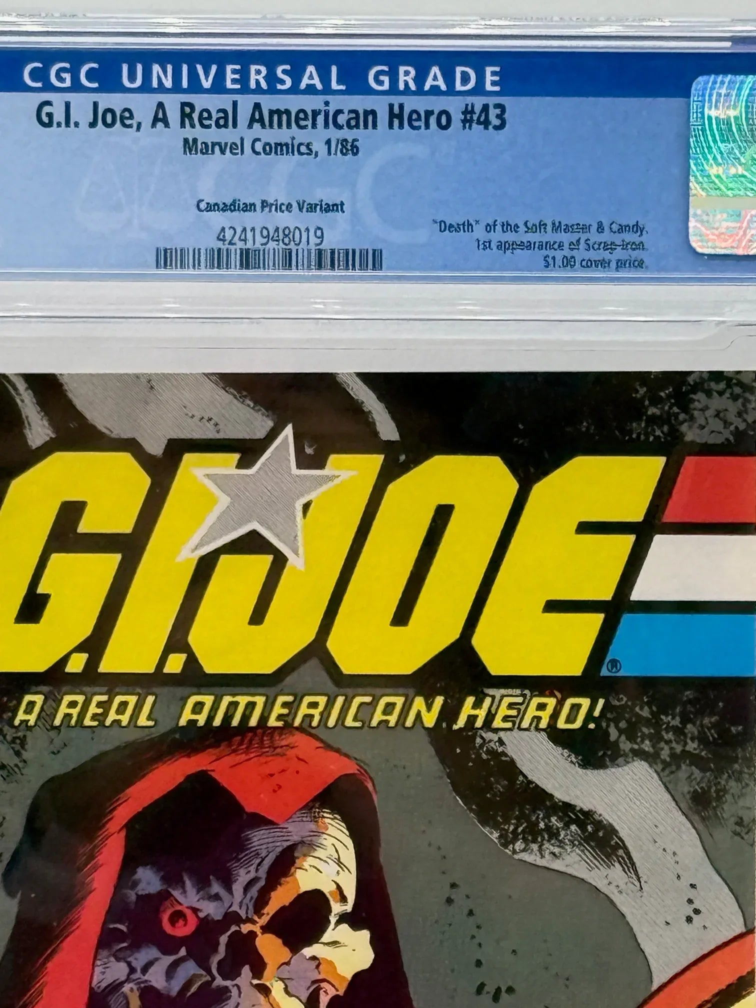 GI Joe #43 - CGC 9.6 - Canadian Price Variant - Kang's Collectibles