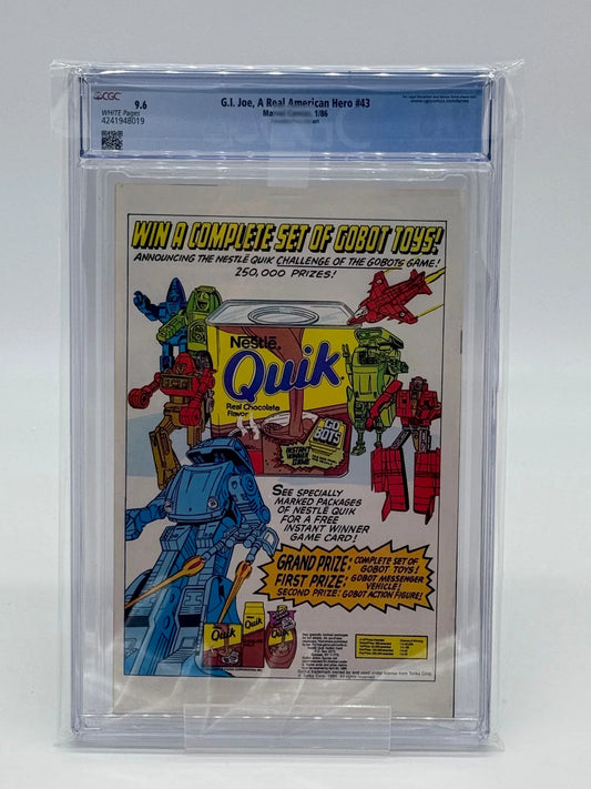 GI Joe #43 - CGC 9.6 - Canadian Price Variant - Kang's Collectibles