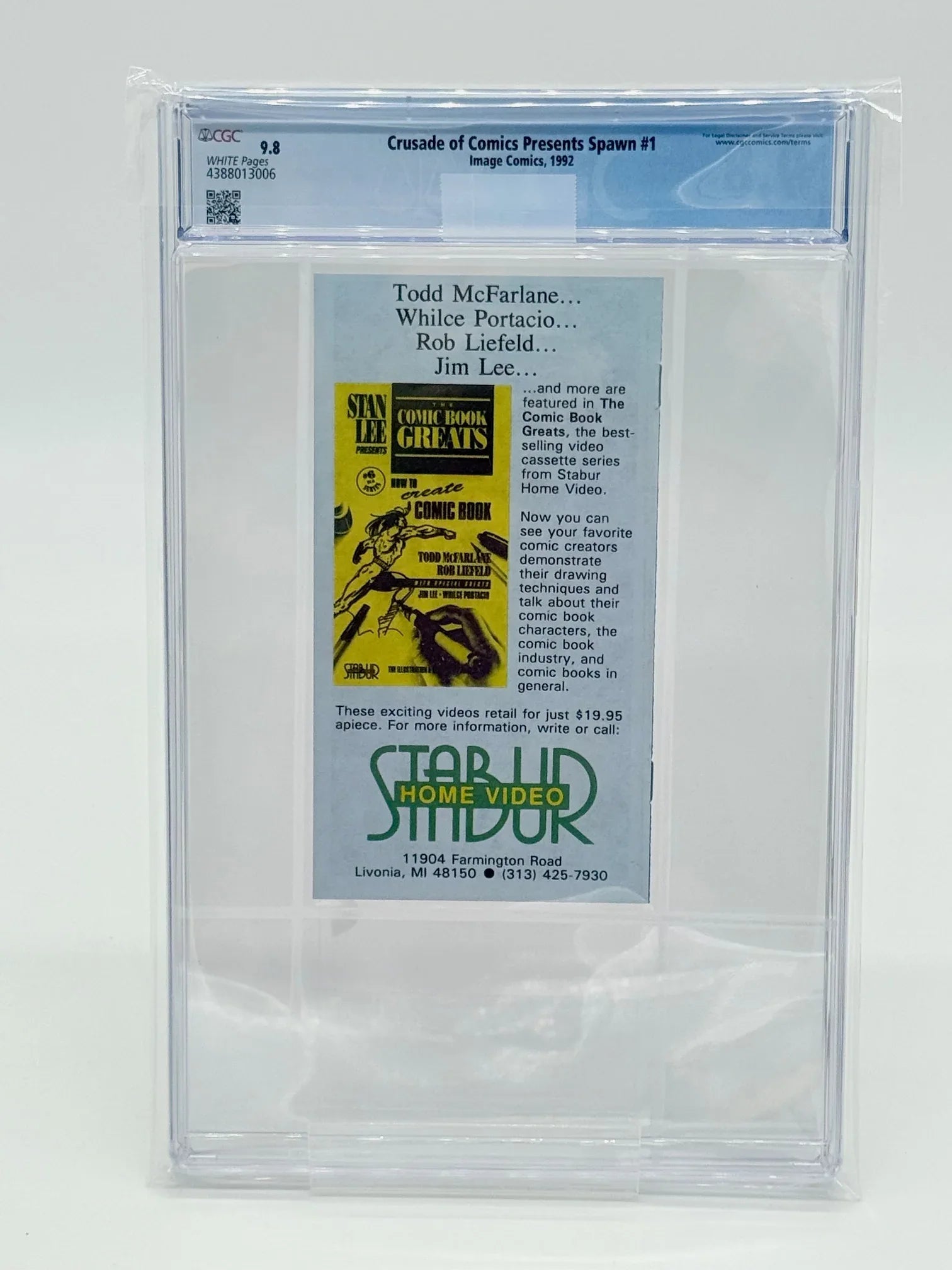 Crusade of Comics Presents Spawn #1 - CGC 9.8 - Kang's Collectibles
