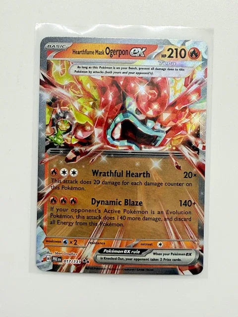 Heartflame Mask Ogerpon EX. #017 - Kang's Collectibles
