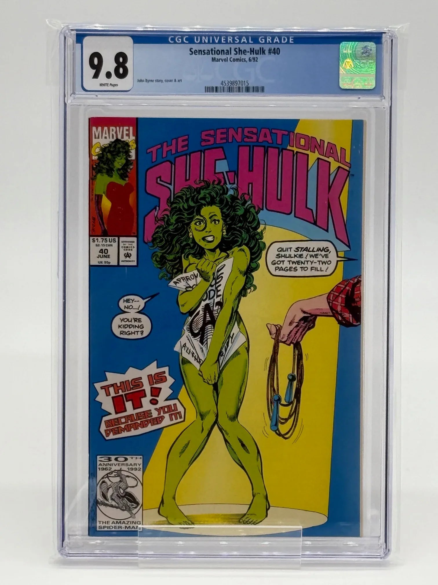 Sensational She Hulk #40 CGC 9.8 - Kang's Collectibles