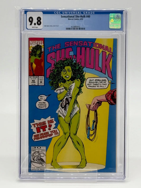 Sensational She Hulk #40 CGC 9.8 - Kang's Collectibles