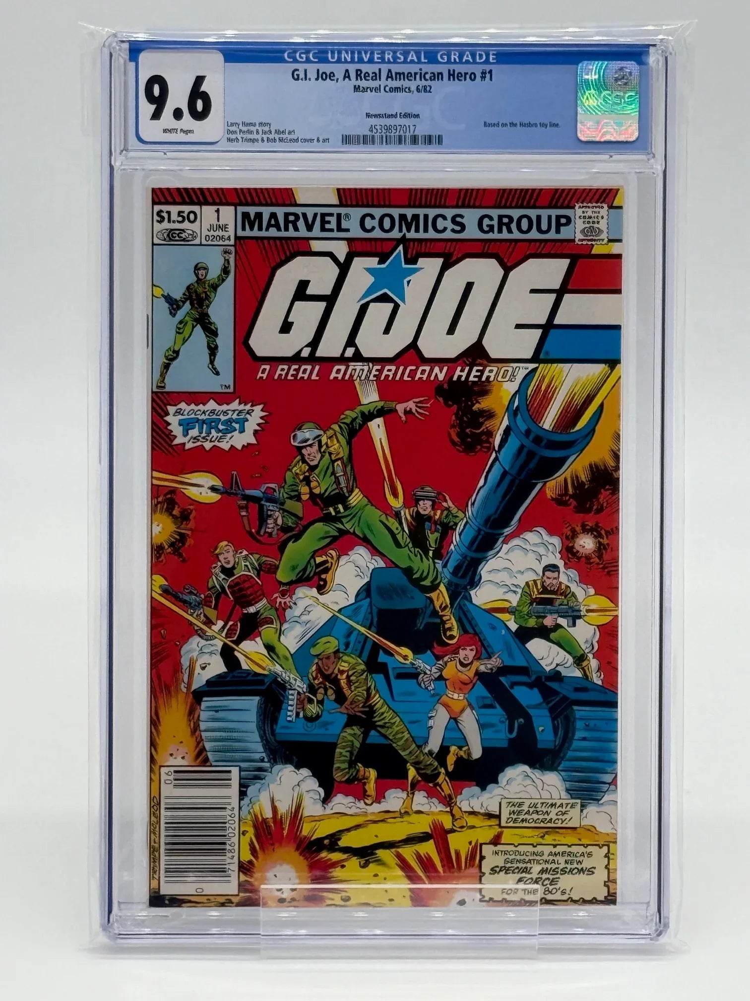 GI Joe #1 Newsstand CGC 9.6 - Kang's Collectibles