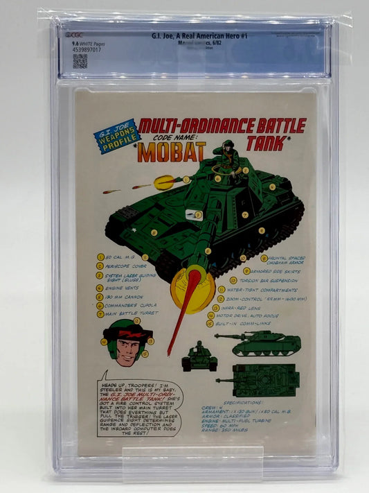 GI Joe #1 Newsstand CGC 9.6 - Kang's Collectibles