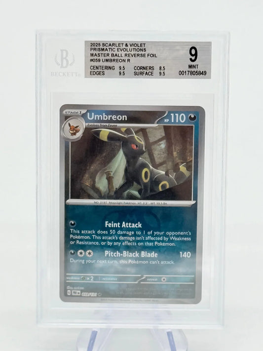 BGS 9 - Umbreon MASTERBALL #059 - Kang's Collectibles