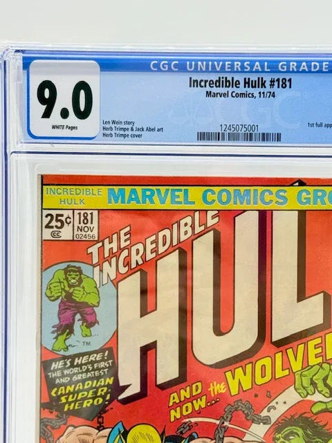 Hulk #181 - CGC 9.0 - 1st App Wolverine! - Kang's Collectibles