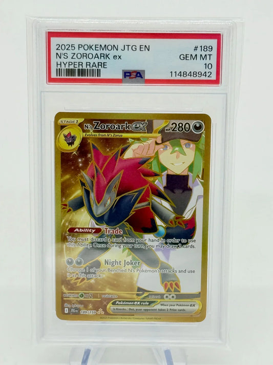 PSA 10 - N's Zoroark ex #189 - Kang's Collectibles