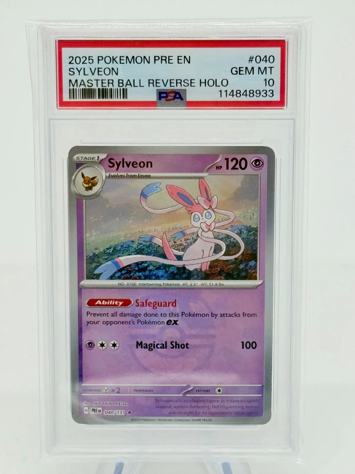 PSA 10 - Sylveon #040 Masterball - Kang's Collectibles