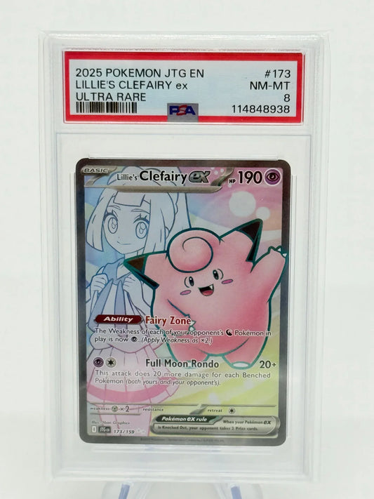 PSA 8 - Lillie's Clefairy ex #173 - Kang's Collectibles
