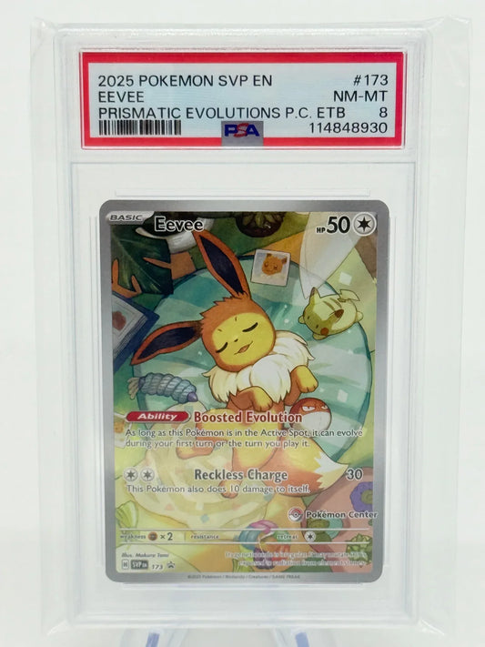 PSA 8 - Eevee #173 Pokemon Center - Kang's Collectibles