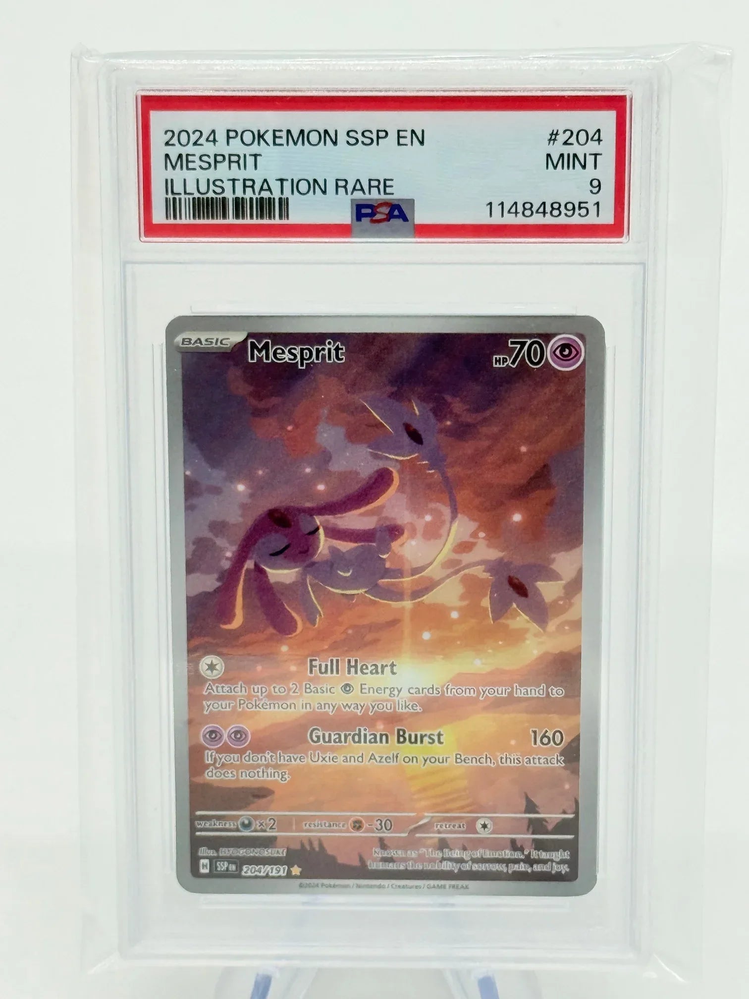 PSA 9 - Mesprit #204 - Kang's Collectibles