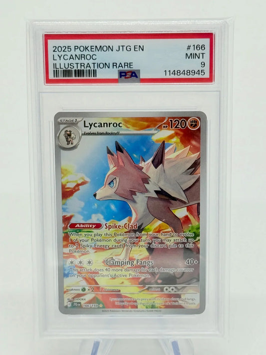 PSA 9 - Lycanroc #166 - Kang's Collectibles