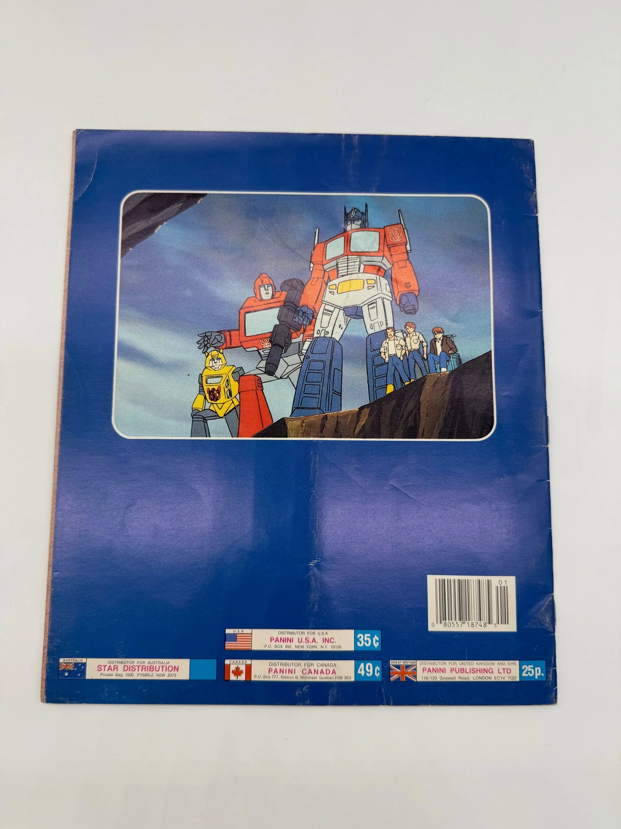 RARE 1986 Panini Transformers Sticker Album - 256 Un-Used Stickers - COMPLETE - Kang's Collectibles