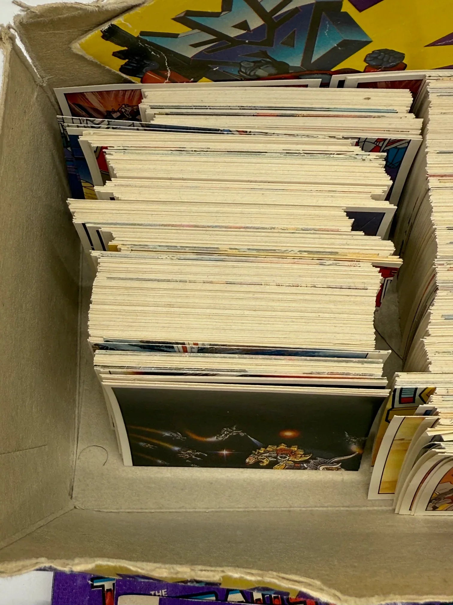 RARE 1986 Panini Transformers 500+ Un-Used Stickers & Display box - Kang's Collectibles