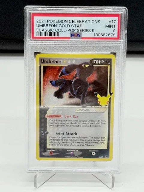 PSA 9 - Umbreon Gold Star - Celebrations #17 - Kang's Collectibles