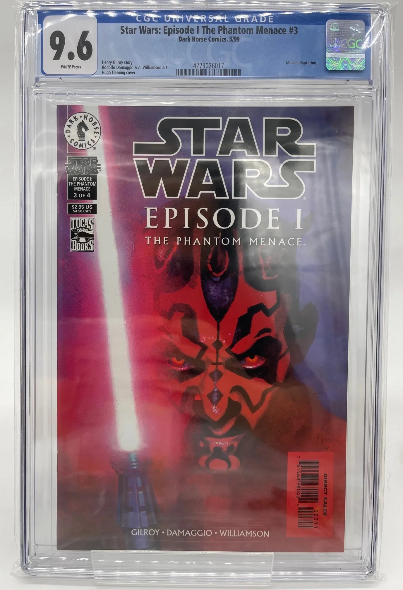 Star Wars - The Phantom Menace #3 - CGC 9.6 - Kang's Collectibles