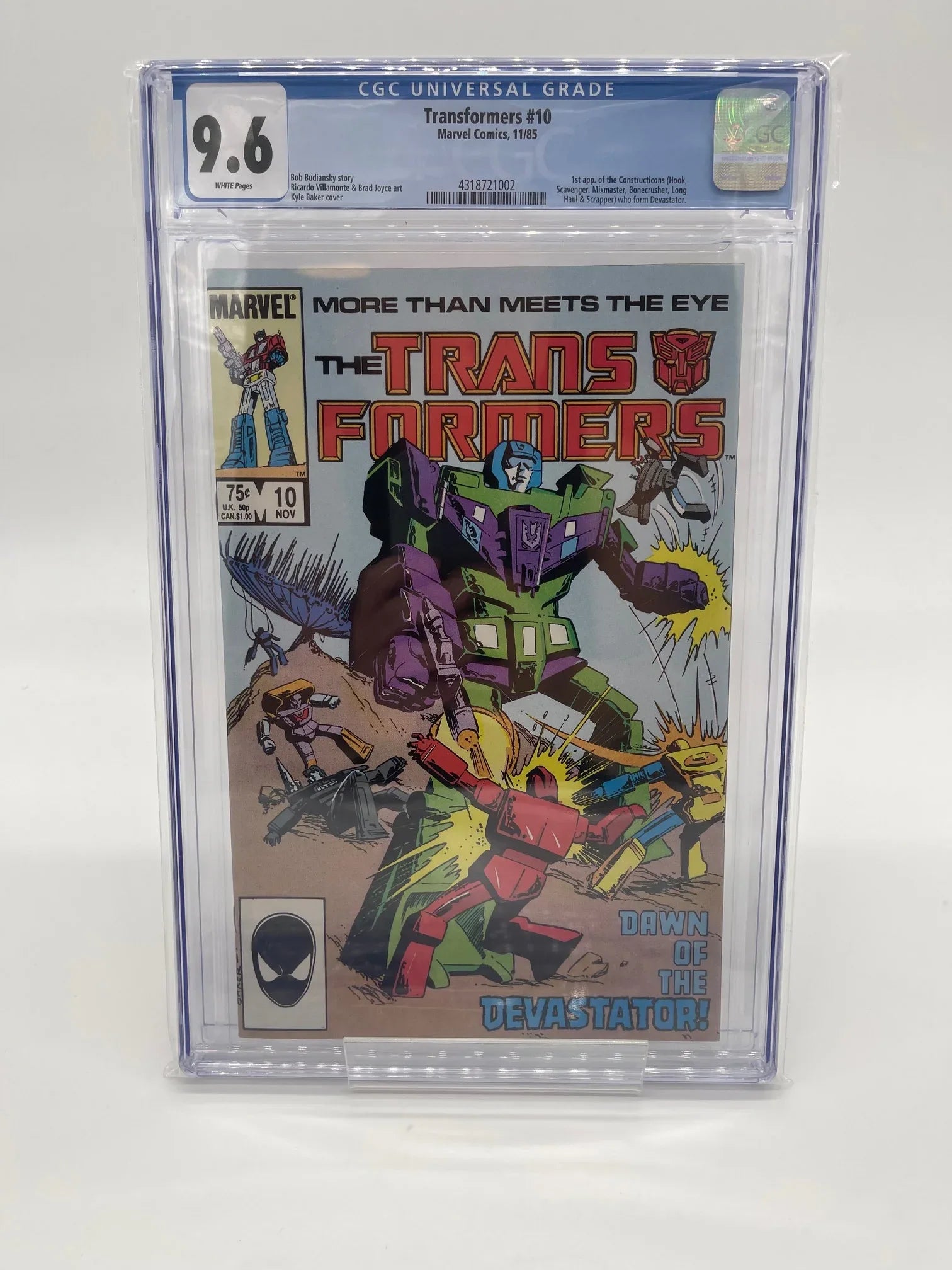 Transformers #10 - CGC 9.6 - Kang's Collectibles