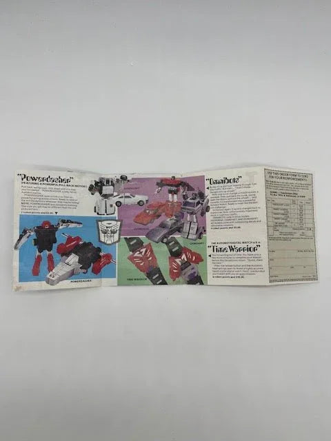 G1 Omnibot Mail Away Form - Kang's Collectibles