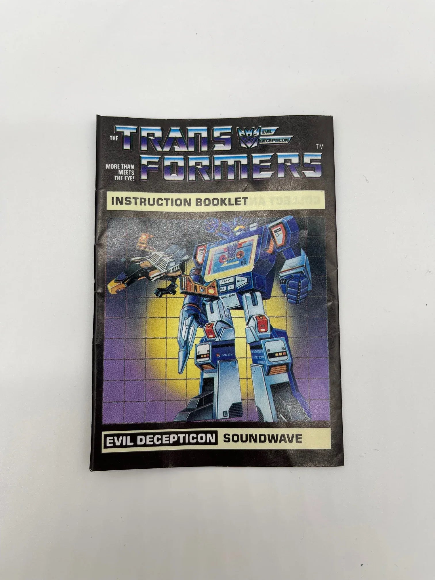 G1 Soundwave - Instruction Book - Kang's Collectibles