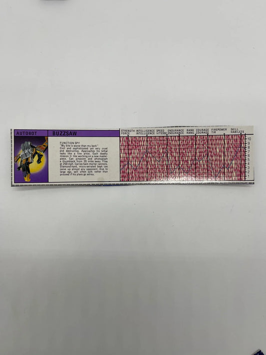 G1 Buzzsaw - Tech Spec - Kang's Collectibles