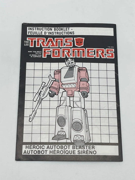 G1 Blaster - Instruction Manual - Kang's Collectibles