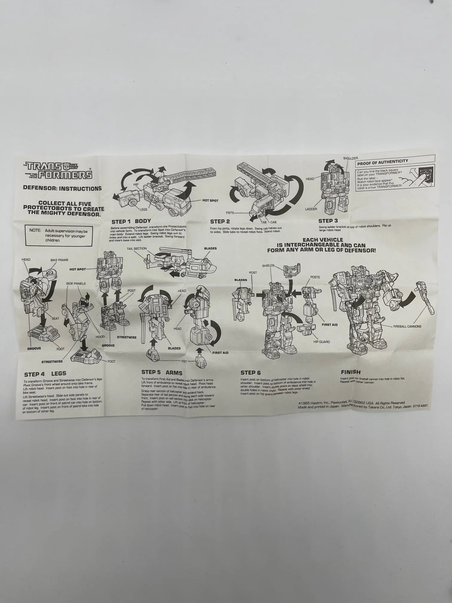 G1 Defensor - Instructions - Kang's Collectibles