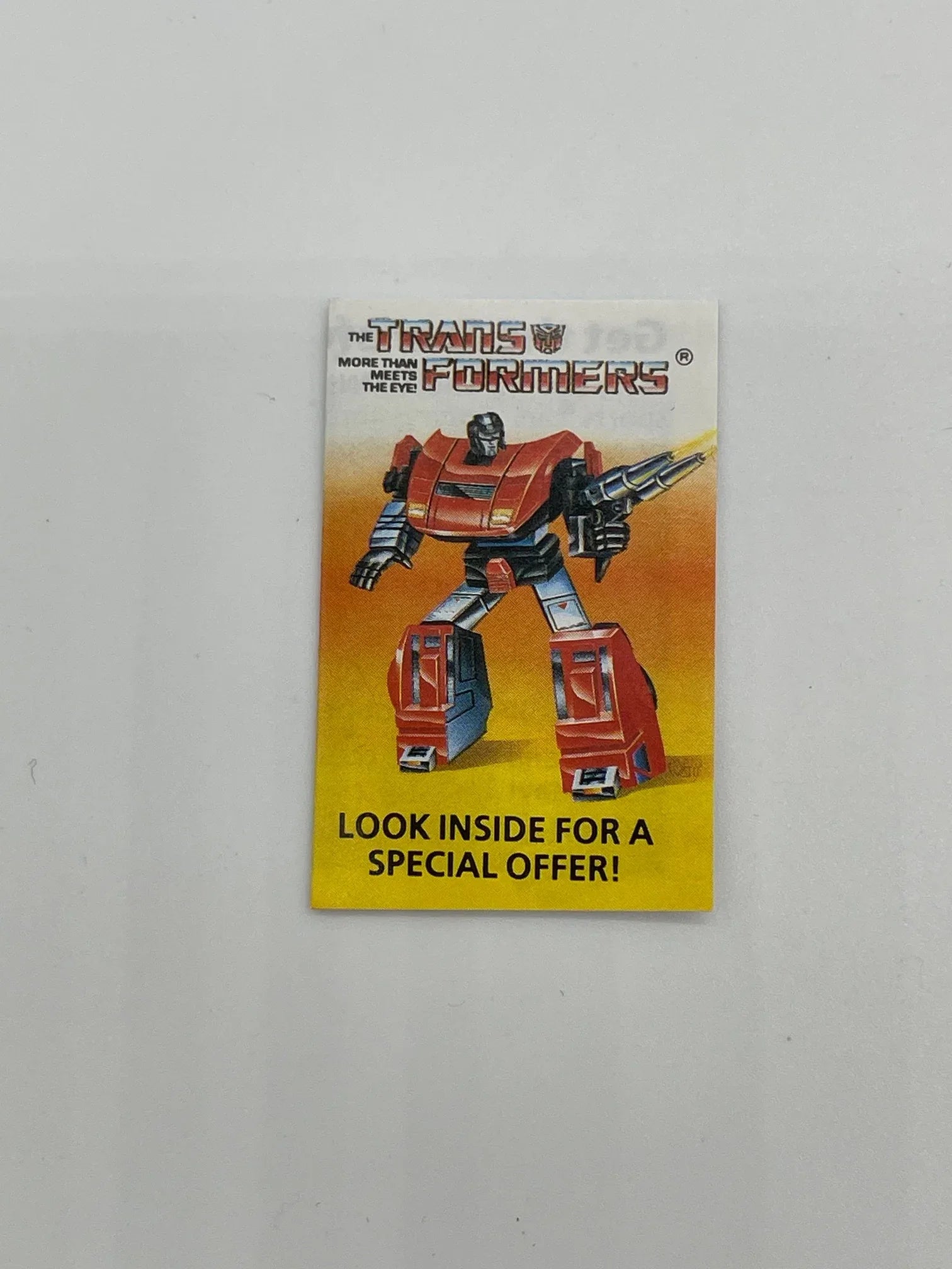 G1 Omnibot Mail Away Form - Kang's Collectibles