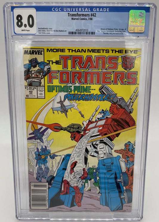 Transformers #42 CGC 8.0 - Kang's Collectibles