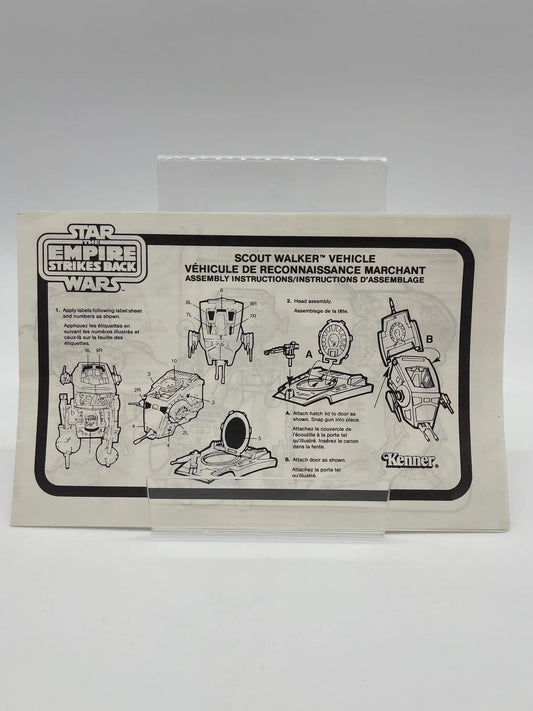 1982 Star Wars Scout Walker Instructions - Kang's Collectibles