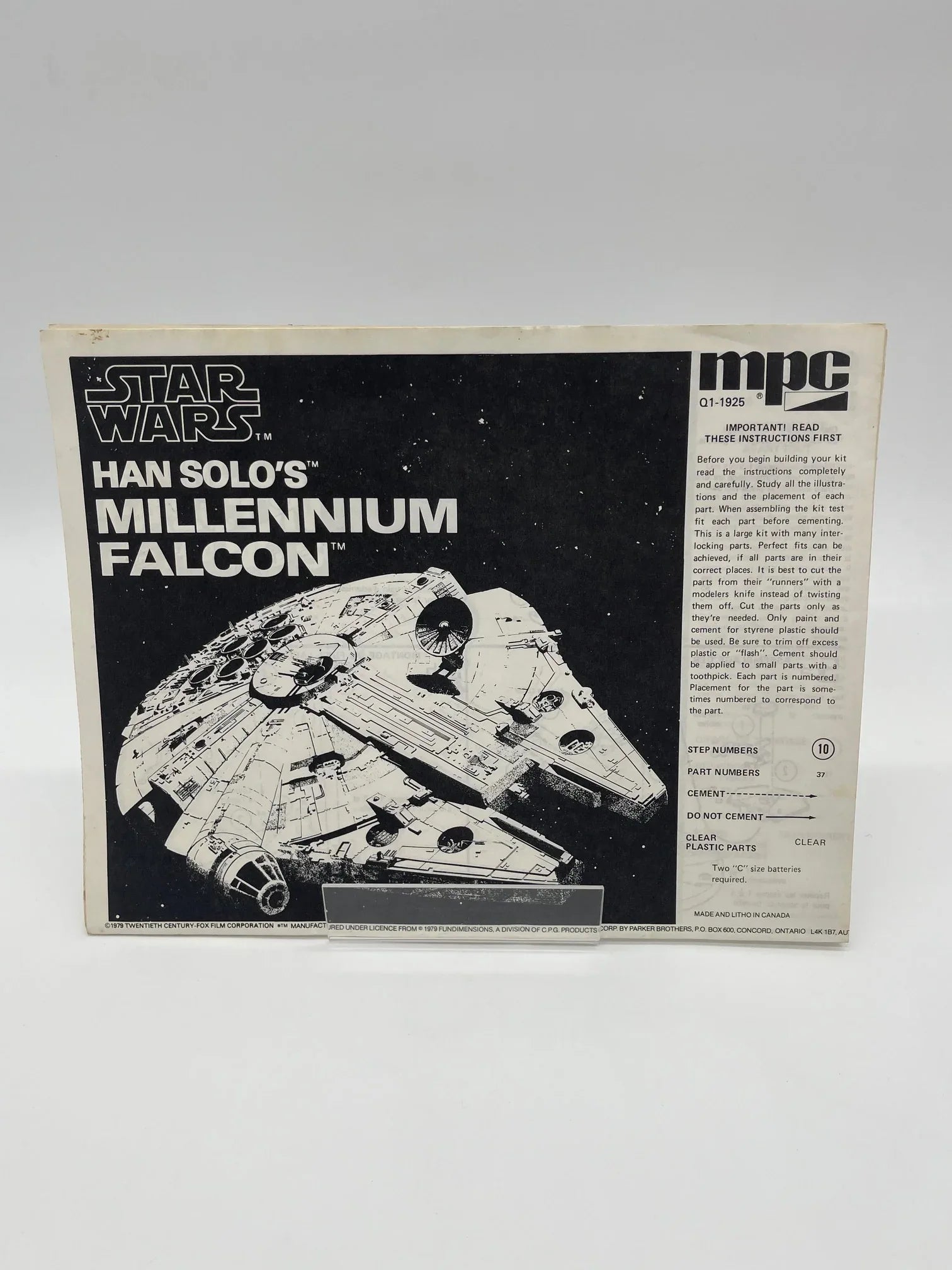 MPC Star Wars Millennium Falcon Instructions - Kang's Collectibles