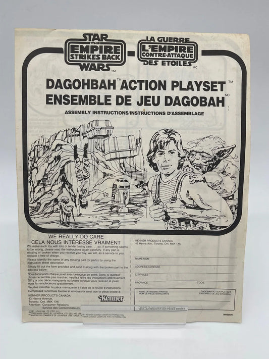 1980 Star Wars Dagobah Playset Instructions - Kang's Collectibles