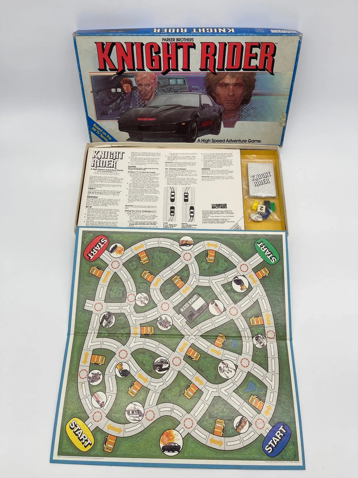 1983 Knight Rider Board Game - Kang's Collectibles